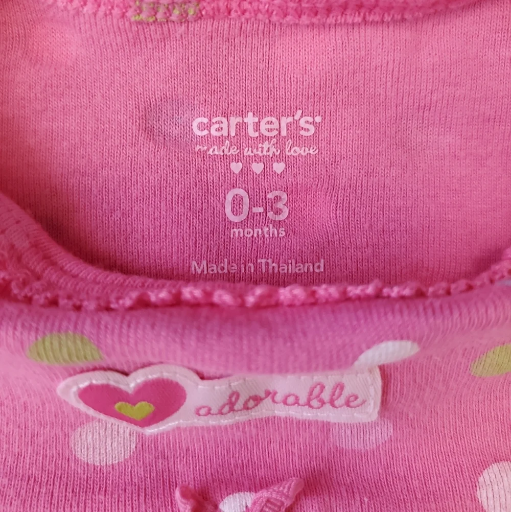 Carter's Baby Longsleeve Sleep Sack Outfit Size 0-3m